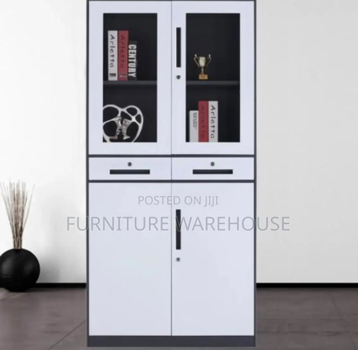Half Glass / Half Door Multipurpose Cabinet